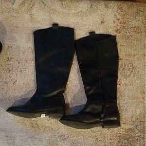knee high leather boots